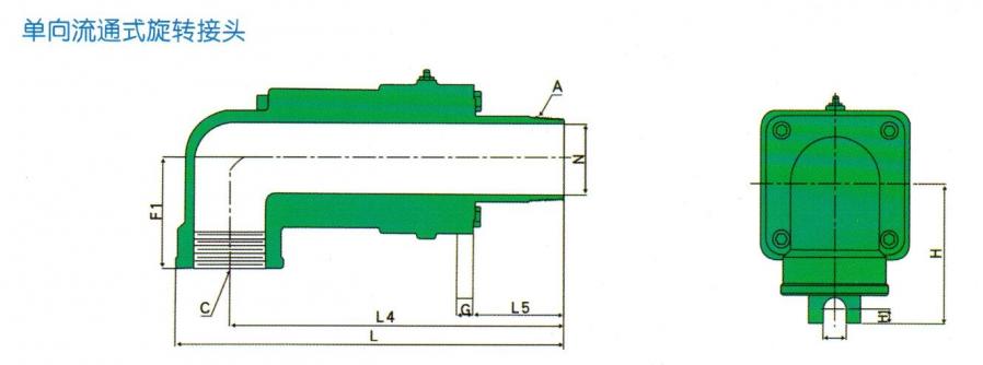 Dd型旋轉(zhuǎn)接頭外形圖