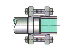 采用快換法蘭及鏈接套